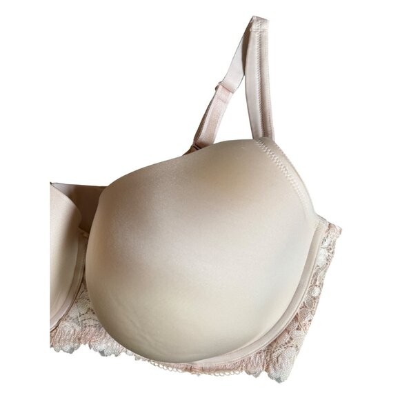 Talbots Lace Bra Size 40DDD Plus‎ Nude Lace NWT 3 Hooks Loops - Picture 3 of 9